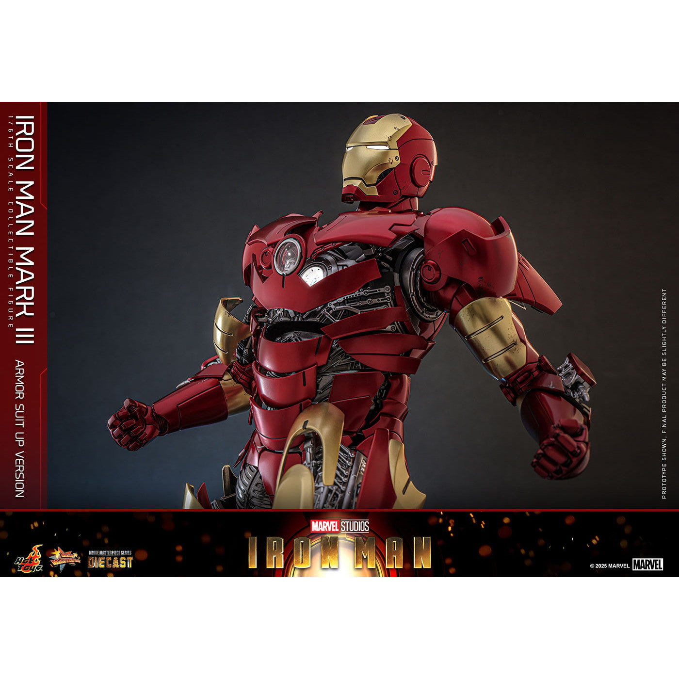 【予約安心出荷】[FIG] ムービー・マスターピース DIECAST アイアンマン・マーク3(アーマー・スーツアップ版) 1/6 完成品 可動フィギュア(MM#825D72) ホットトイズ(2026年10月)