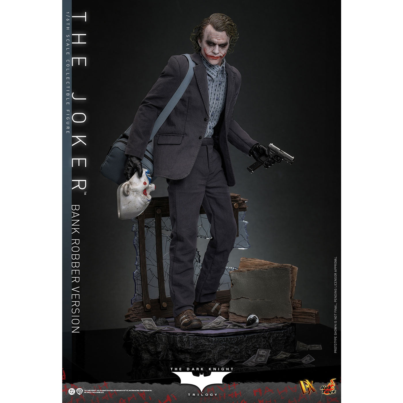 【予約安心出荷】[FIG] ムービー・マスターピース DX ジョーカー(銀行強盗) ダークナイト・トリロジー 1/6 完成品 可動フィギュア(DX#50) ホットトイズ(2026年10月)