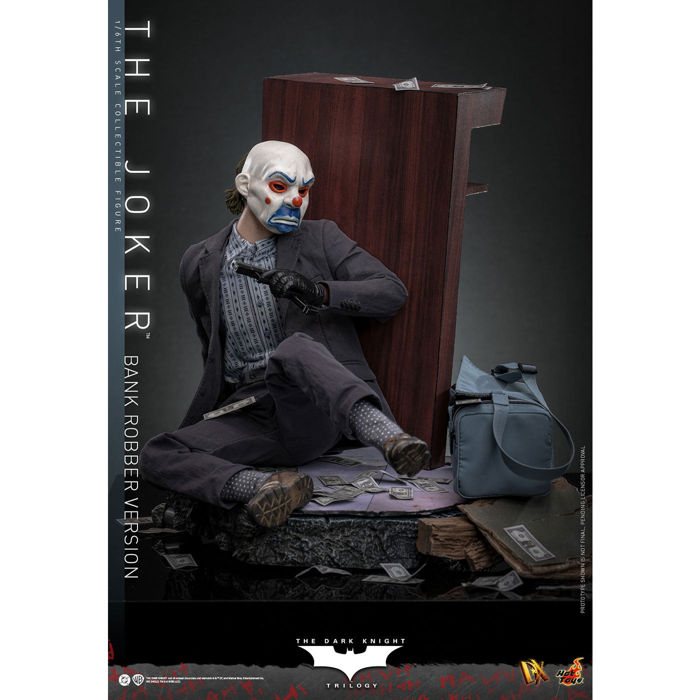 【予約安心出荷】[FIG] ムービー・マスターピース DX ジョーカー(銀行強盗) ダークナイト・トリロジー 1/6 完成品 可動フィギュア(DX#50) ホットトイズ(2026年10月)