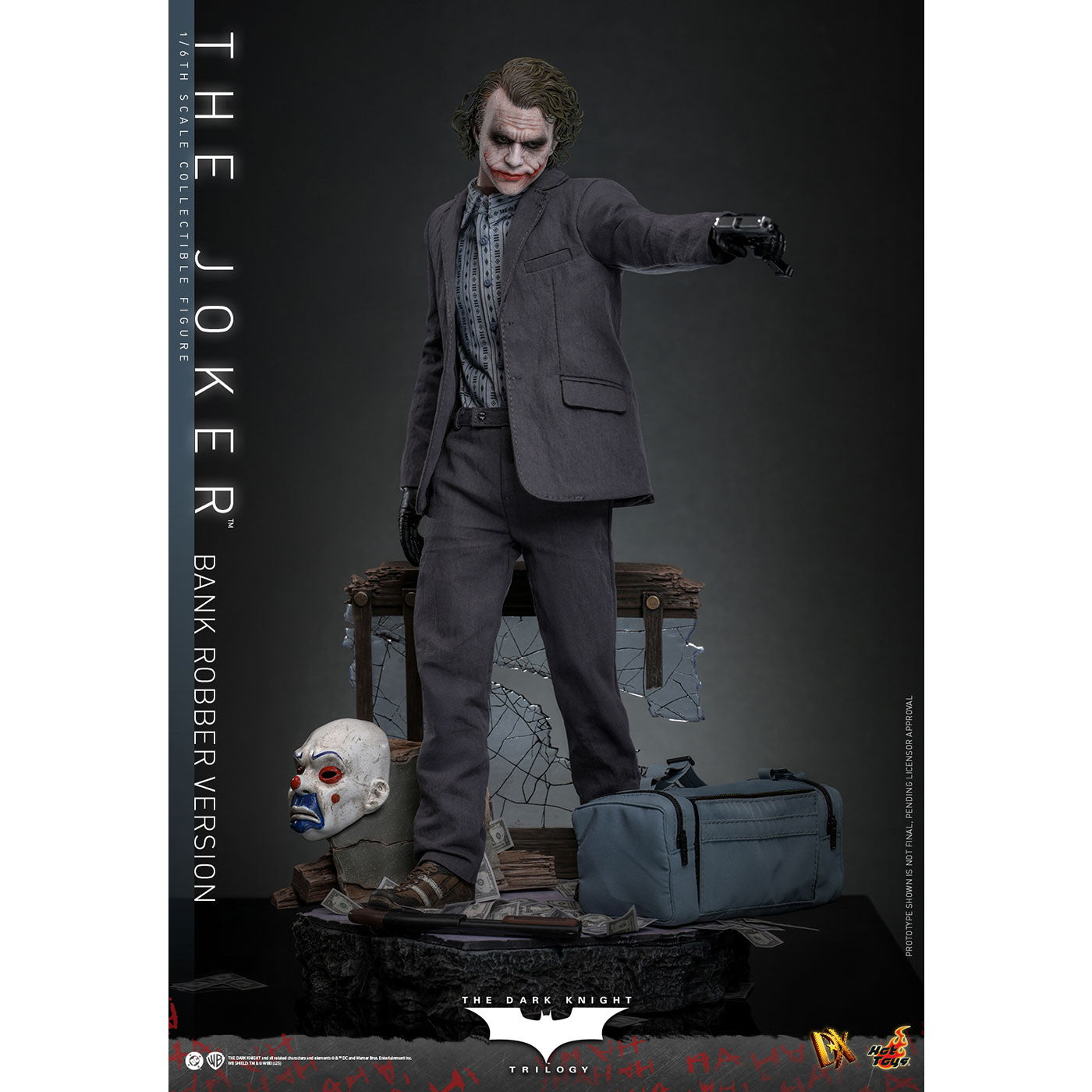 【予約安心出荷】[FIG] ムービー・マスターピース DX ジョーカー(銀行強盗) ダークナイト・トリロジー 1/6 完成品 可動フィギュア(DX#50) ホットトイズ(2026年10月)