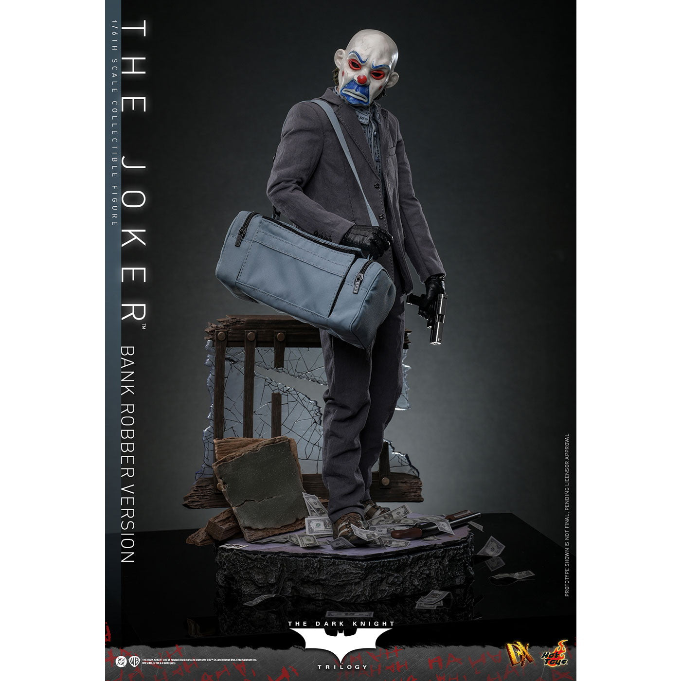 【予約安心出荷】[FIG] ムービー・マスターピース DX ジョーカー(銀行強盗) ダークナイト・トリロジー 1/6 完成品 可動フィギュア(DX#50) ホットトイズ(2026年10月)