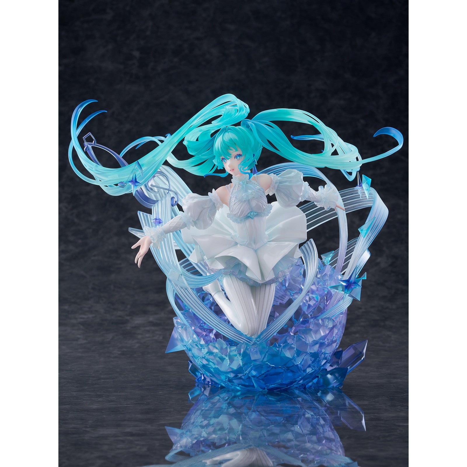 【予約安心出荷】[FIG] 初音ミク-Crystal Dress Ver.- 1/7 完成品 フィギュア CyberZ(2026年9月)