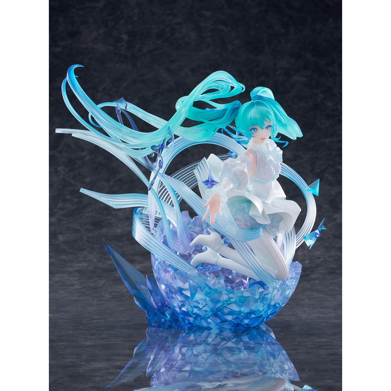 【予約安心出荷】[FIG] 初音ミク-Crystal Dress Ver.- 1/7 完成品 フィギュア CyberZ(2026年9月)