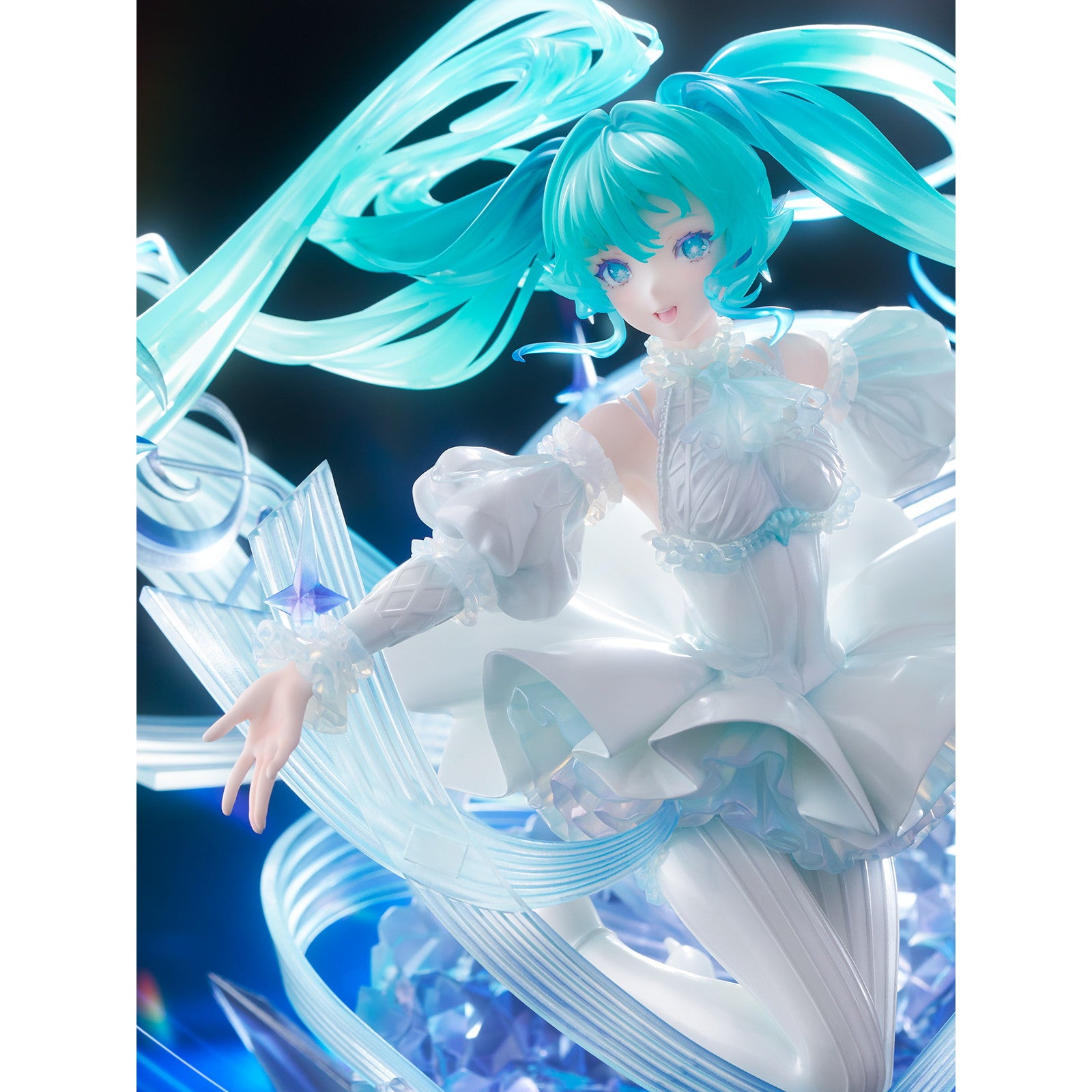 【予約安心出荷】[FIG] 初音ミク-Crystal Dress Ver.- 1/7 完成品 フィギュア CyberZ(2026年9月)