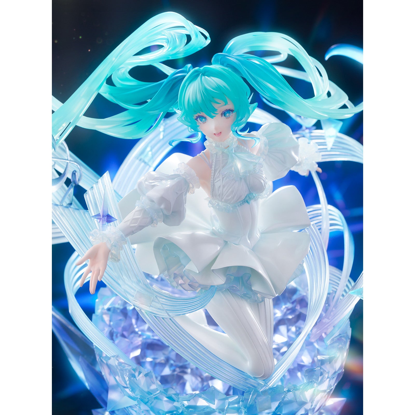 【予約安心出荷】[FIG] 初音ミク-Crystal Dress Ver.- 1/7 完成品 フィギュア CyberZ(2026年9月)