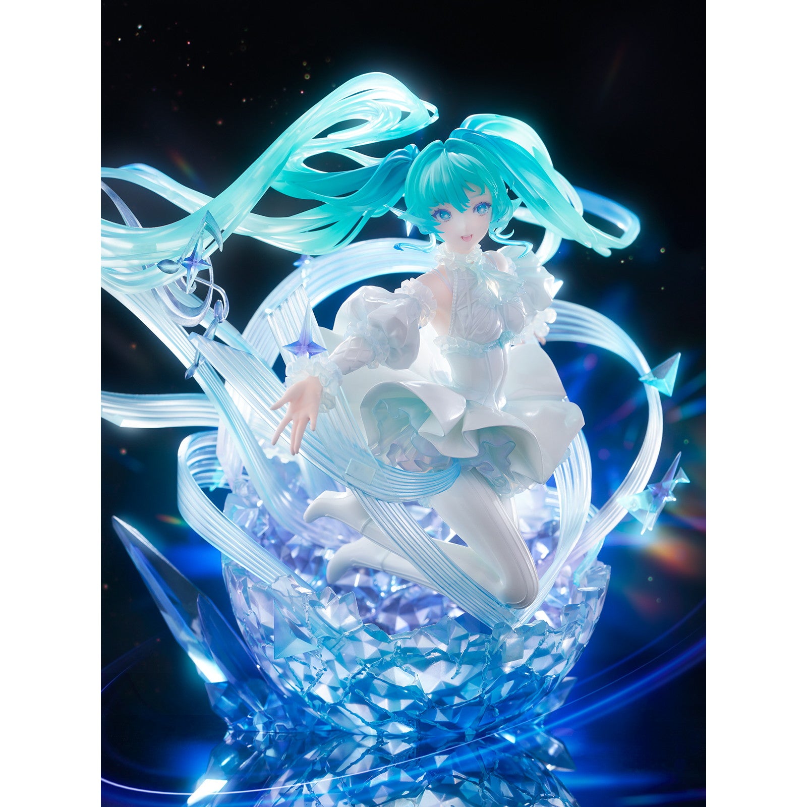 【予約安心出荷】[FIG] 初音ミク-Crystal Dress Ver.- 1/7 完成品 フィギュア CyberZ(2026年9月)
