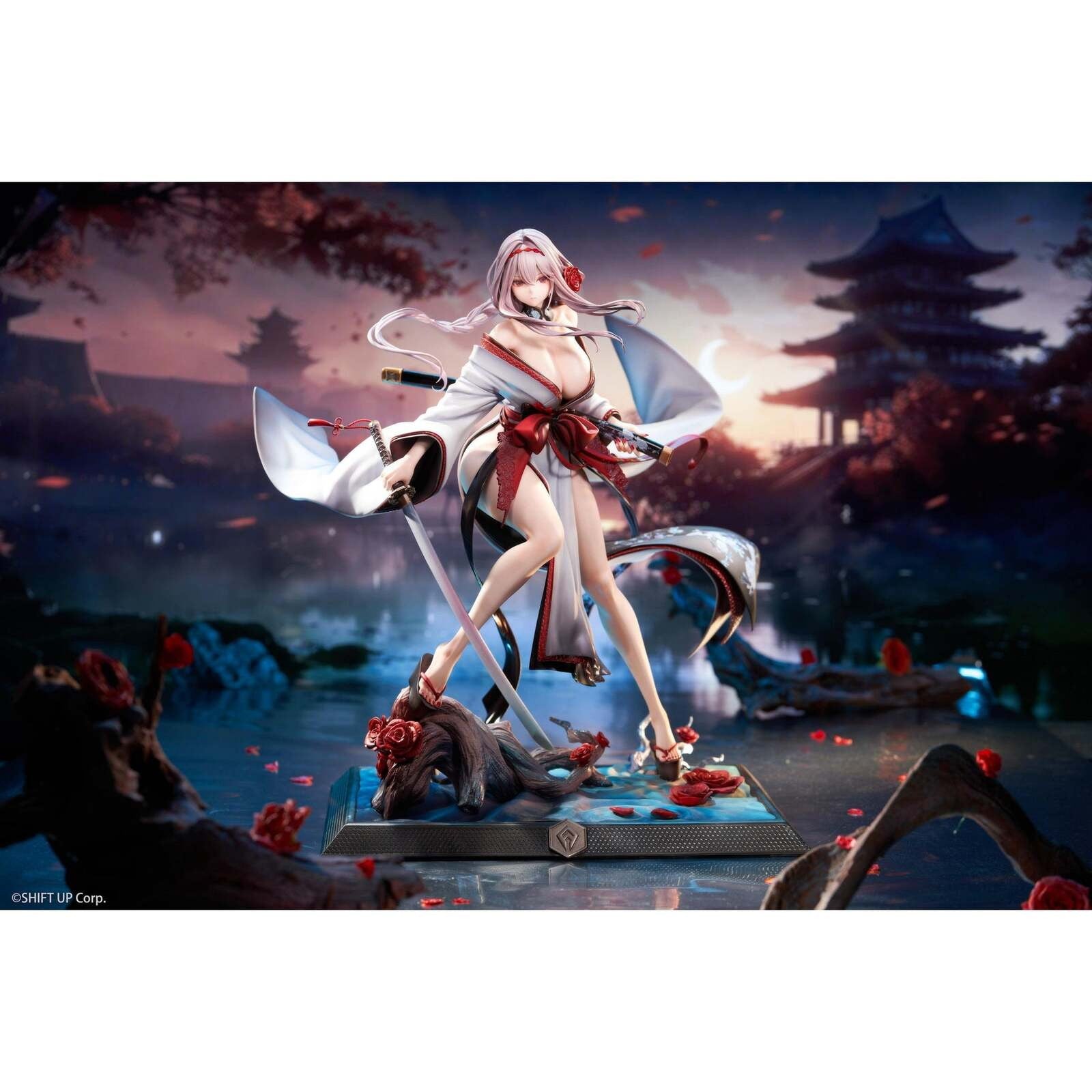 【予約安心出荷】[FIG] タペストリー付属 紅蓮(ぐれん):ブラックシャドウ ロンギングフラワー 豪華版 勝利の女神:NIKKE(ニケ) 1/4 完成品 フィギュア HOBBY SAKURA(ホビーサクラ)(2026年7月)