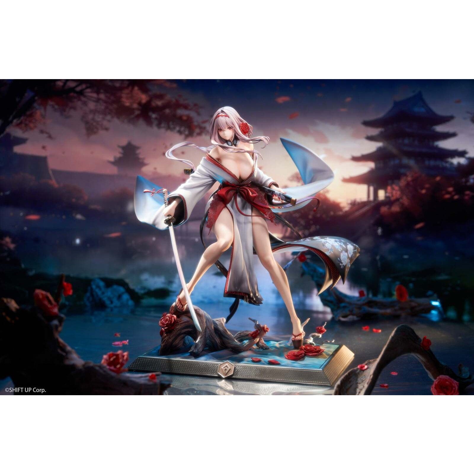 【予約安心出荷】[FIG] タペストリー付属 紅蓮(ぐれん):ブラックシャドウ ロンギングフラワー 豪華版 勝利の女神:NIKKE(ニケ) 1/4 完成品 フィギュア HOBBY SAKURA(ホビーサクラ)(2026年7月)