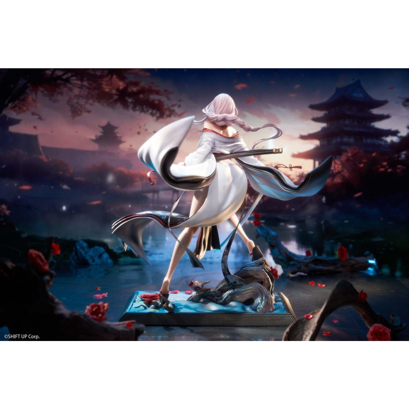 【予約安心出荷】[FIG] タペストリー付属 紅蓮(ぐれん):ブラックシャドウ ロンギングフラワー 豪華版 勝利の女神:NIKKE(ニケ) 1/4 完成品 フィギュア HOBBY SAKURA(ホビーサクラ)(2026年7月)