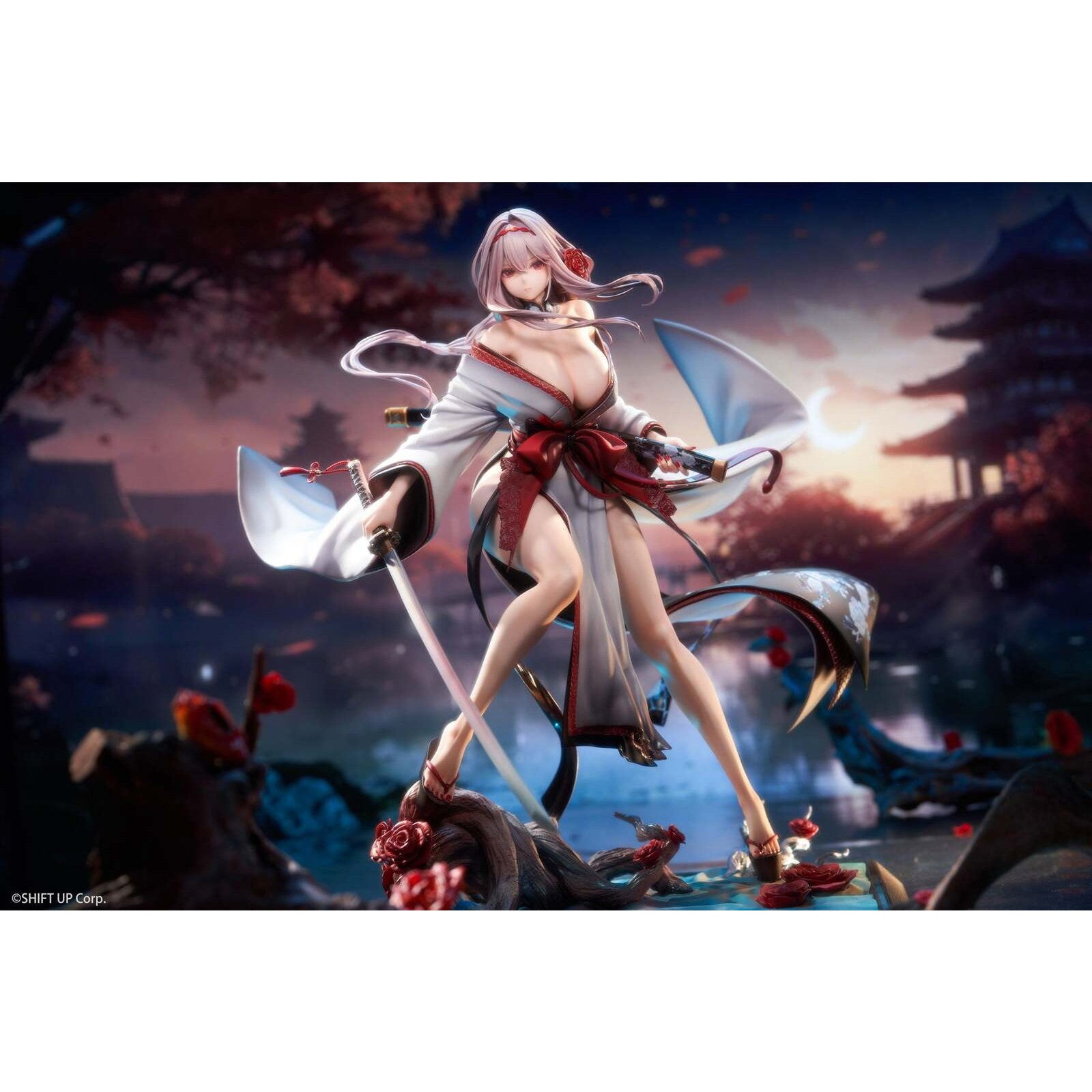 【予約安心出荷】[FIG] タペストリー付属 紅蓮(ぐれん):ブラックシャドウ ロンギングフラワー 豪華版 勝利の女神:NIKKE(ニケ) 1/4 完成品 フィギュア HOBBY SAKURA(ホビーサクラ)(2026年7月)