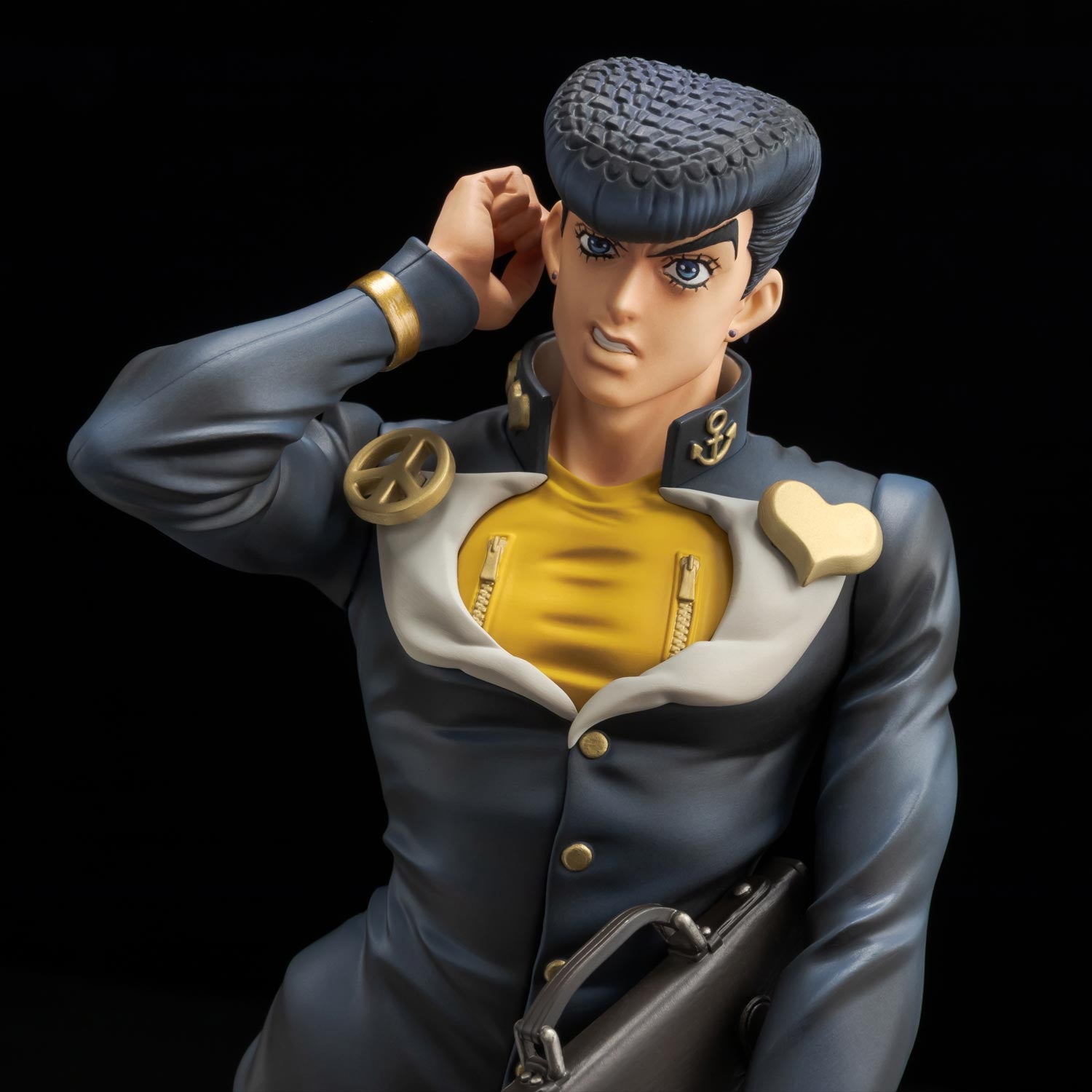 【中古即納】[FIG] FIGURE MUSEUM 東方仗助(ひがしかたじょうすけ) TVアニメ『ジョジョの奇妙な冒険 ダイヤモンドは砕けない』 1/8 完成品 フィギュア 千値練(せんちねる)(20260228)