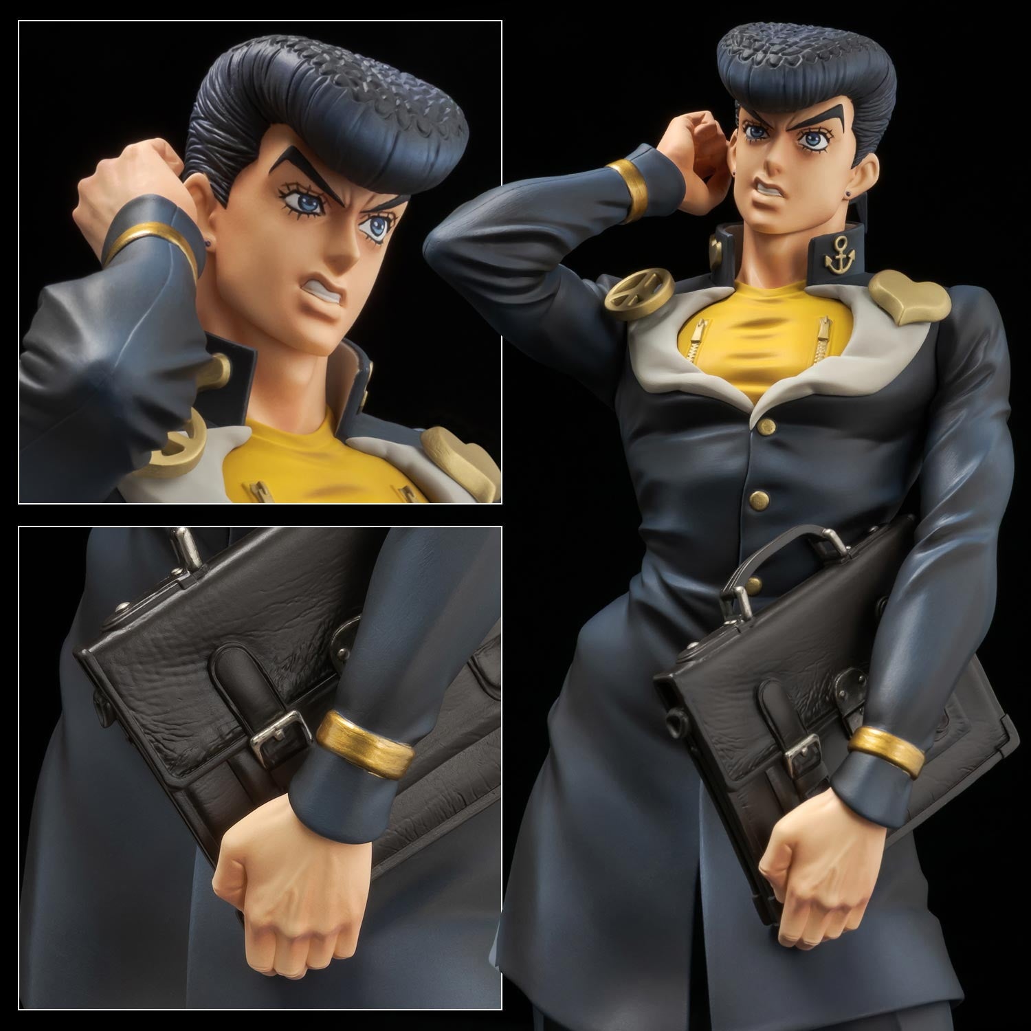 【中古即納】[FIG] FIGURE MUSEUM 東方仗助(ひがしかたじょうすけ) TVアニメ『ジョジョの奇妙な冒険 ダイヤモンドは砕けない』 1/8 完成品 フィギュア 千値練(せんちねる)(20260228)
