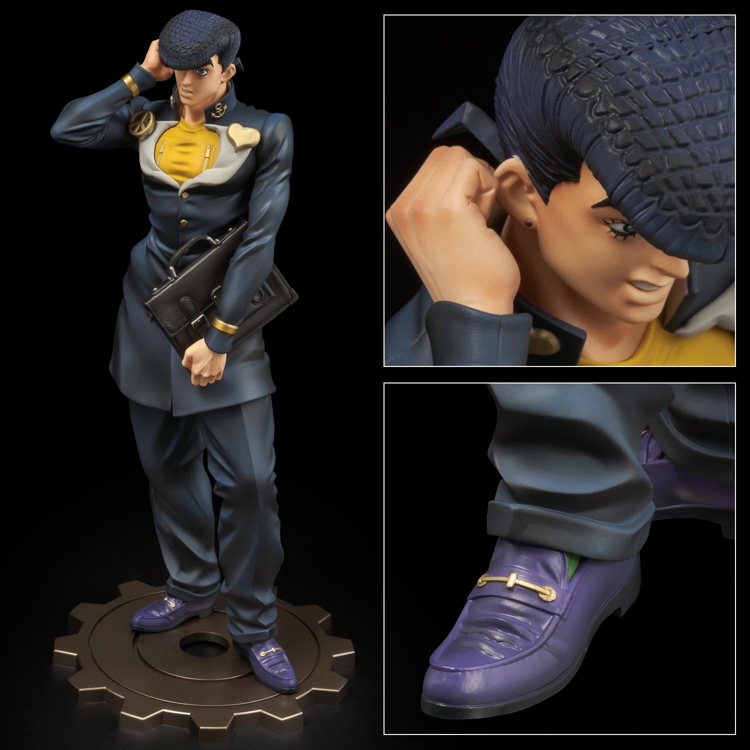 【中古即納】[FIG] FIGURE MUSEUM 東方仗助(ひがしかたじょうすけ) TVアニメ『ジョジョの奇妙な冒険 ダイヤモンドは砕けない』 1/8 完成品 フィギュア 千値練(せんちねる)(20260228)