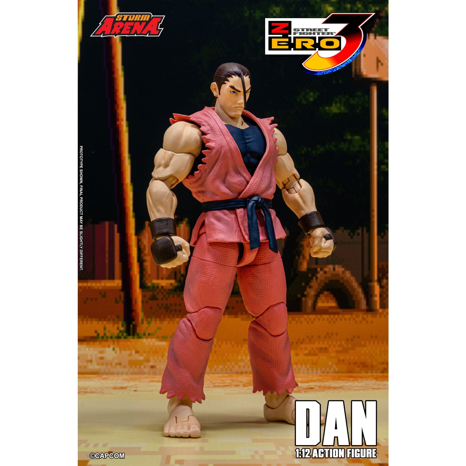 【予約安心出荷】[FIG] Storm Arena(ストームアリーナ) ダン ストリートファイターZERO3 1/12 アクションフィギュア(SFSA04) ストームコレクティブルズ(2026年3月)