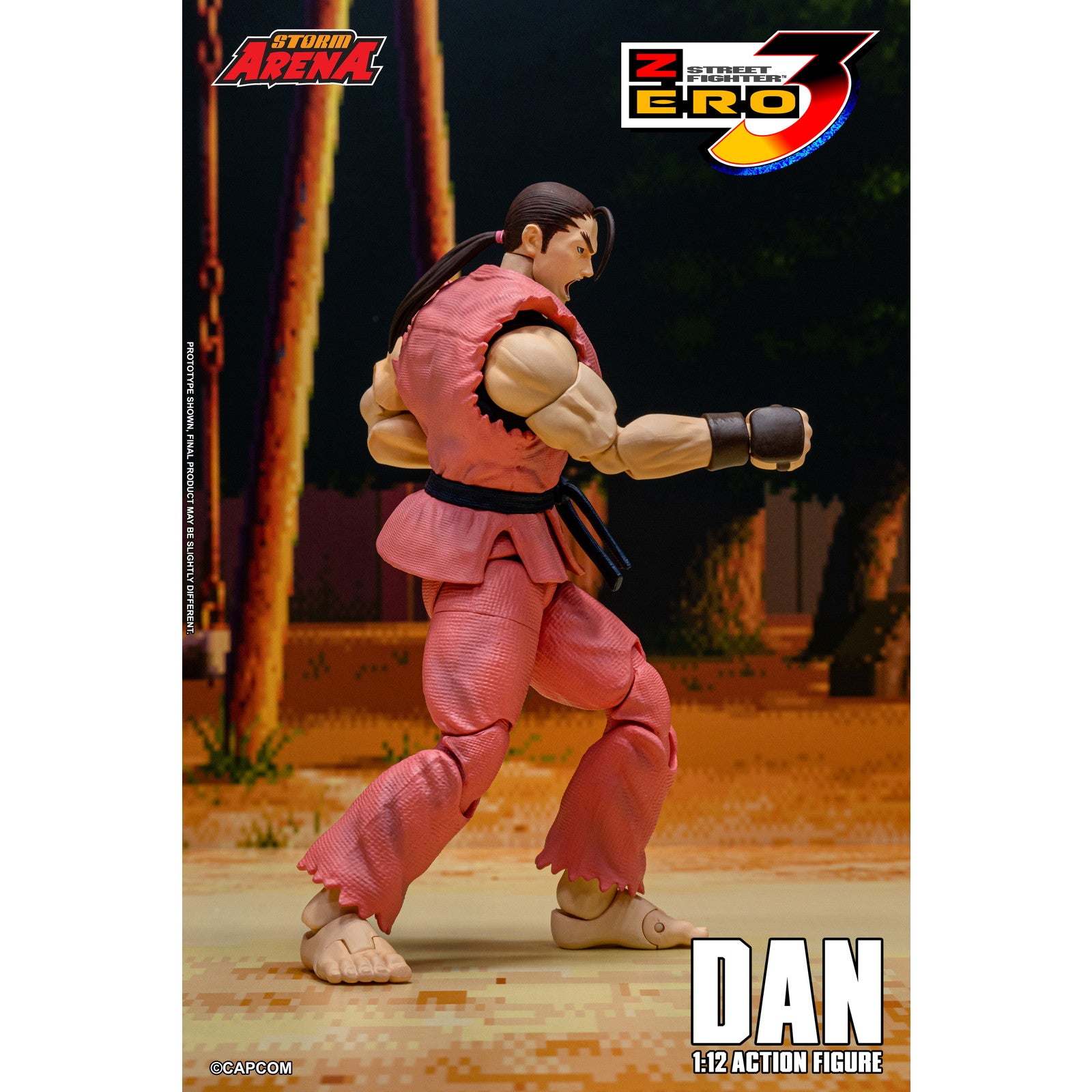 【予約安心出荷】[FIG] Storm Arena(ストームアリーナ) ダン ストリートファイターZERO3 1/12 アクションフィギュア(SFSA04) ストームコレクティブルズ(2026年3月)