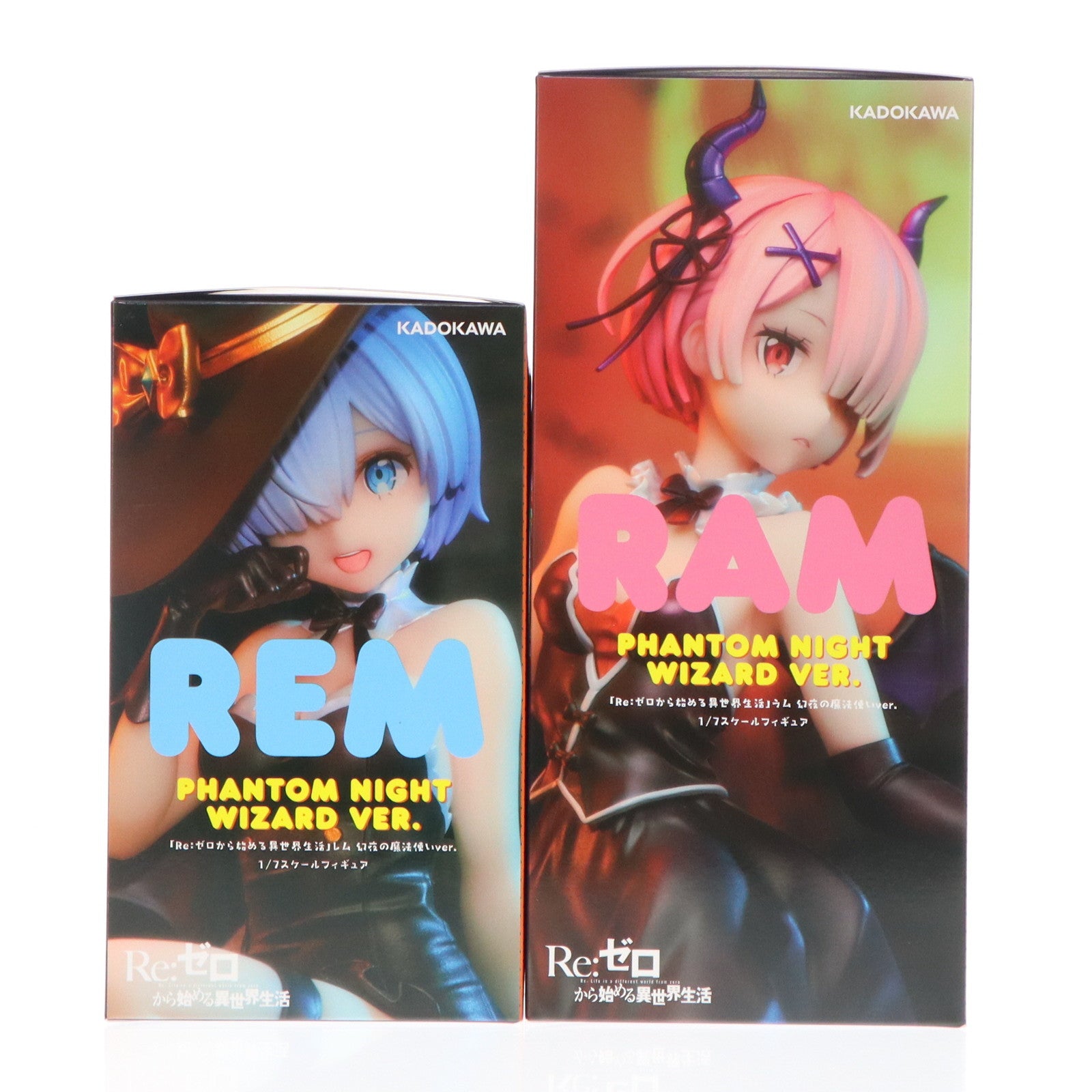 【中古即納】[FIG] 2体セット購入特典付属 KDcolle レム・ラム 幻夜の魔法使いver.セット Re:ゼロから始める異世界生活 1/7 完成品 フィギュア KADOKAWA(カドカワ)(20250731)