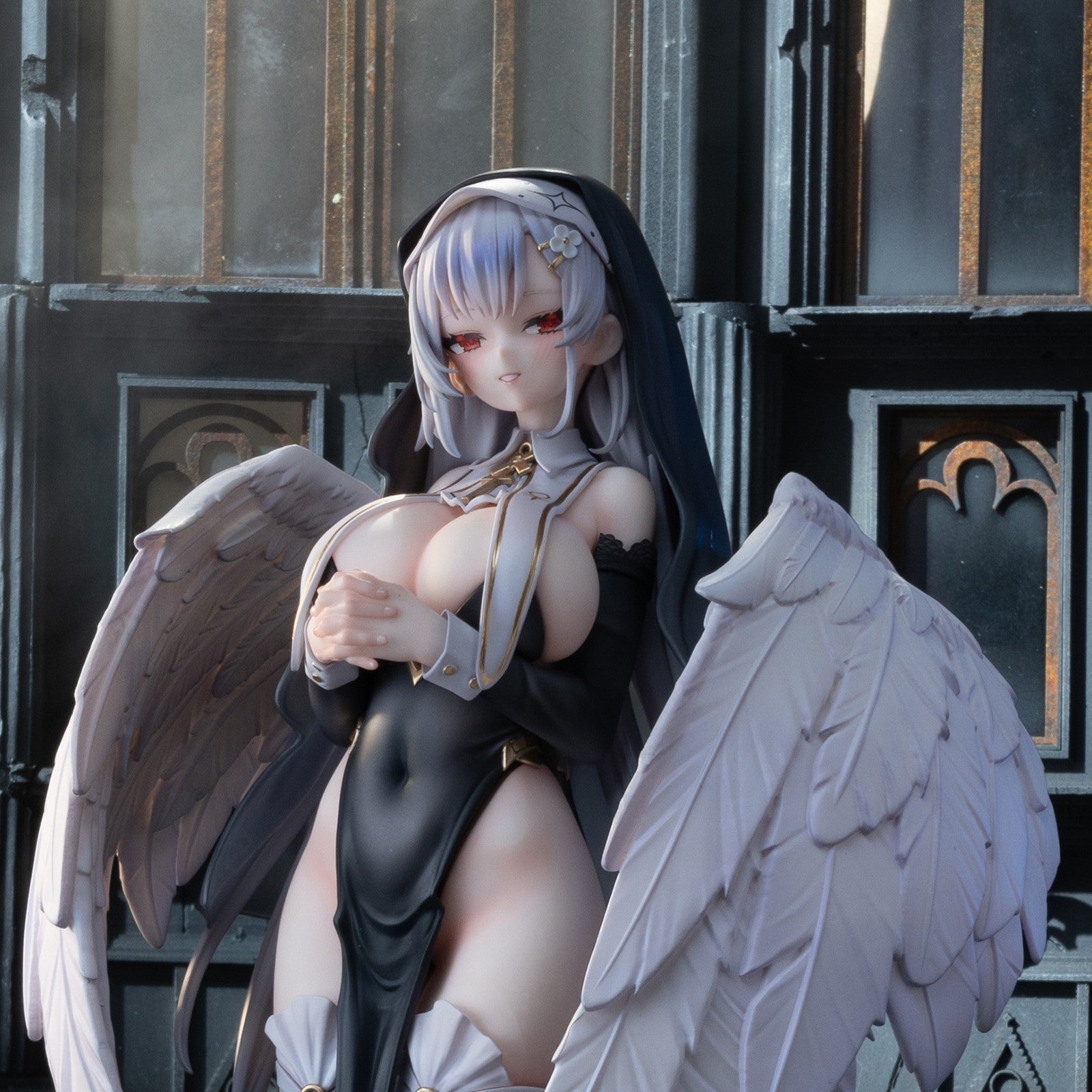 【予約安心出荷】[FIG] 差し替え用表情パーツ付属 天使修道女 聖羽 通常版 1/6 完成品 フィギュア KAWA DESIGN(2026年4月)