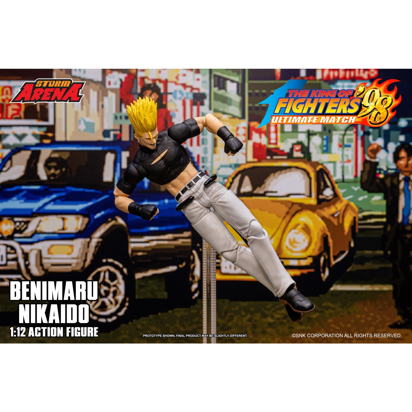 【予約安心出荷】[FIG] Storm Arena(ストームアリーナ) 二階堂紅丸(にかいどうべにまる) THE KING OF FIGHTERS '98 ULTIMATE MATCH(ザ・キング・オブ・ファイターズ98 アルティメットマッチ) 1/12 完成品 可動フィギュア(KFSA01) ストームコレクティブルズ(2026年3月)