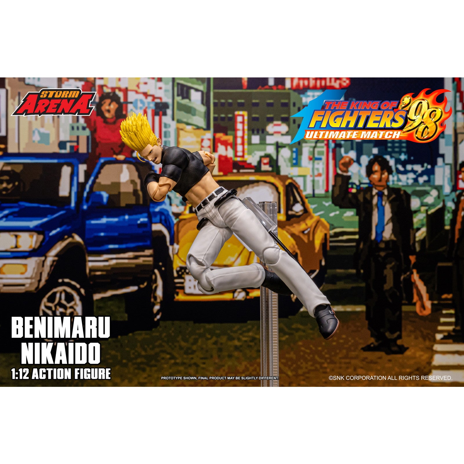 【予約安心出荷】[FIG] Storm Arena(ストームアリーナ) 二階堂紅丸(にかいどうべにまる) THE KING OF FIGHTERS '98 ULTIMATE MATCH(ザ・キング・オブ・ファイターズ98 アルティメットマッチ) 1/12 完成品 可動フィギュア(KFSA01) ストームコレクティブルズ(2026年3月)