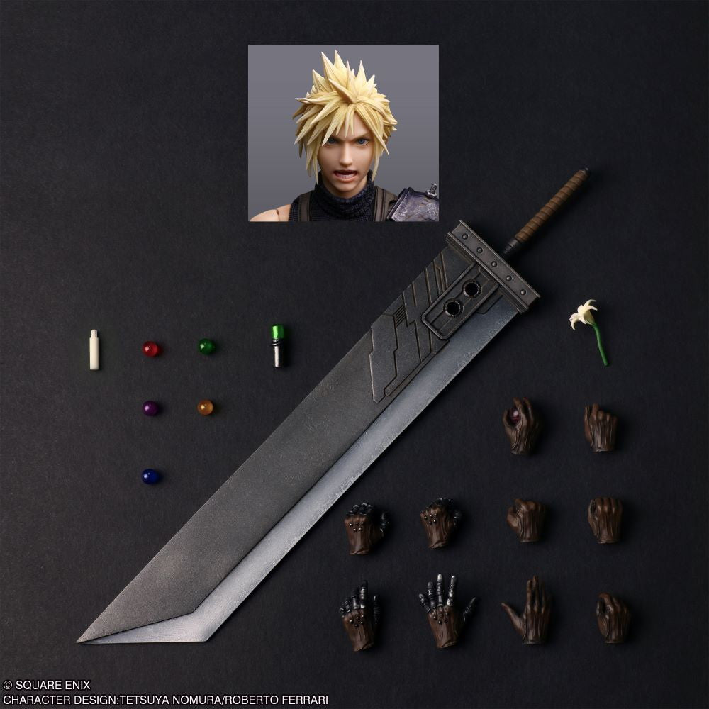 【中古即納】[FIG] PLAY ARTS真(プレイアーツ真) クラウド・ストライフ FINAL FANTASY VII REBIRTH(ファイナルファンタジー7 リバース) 完成品 可動フィギュア スクウェア・エニックス(20260430)