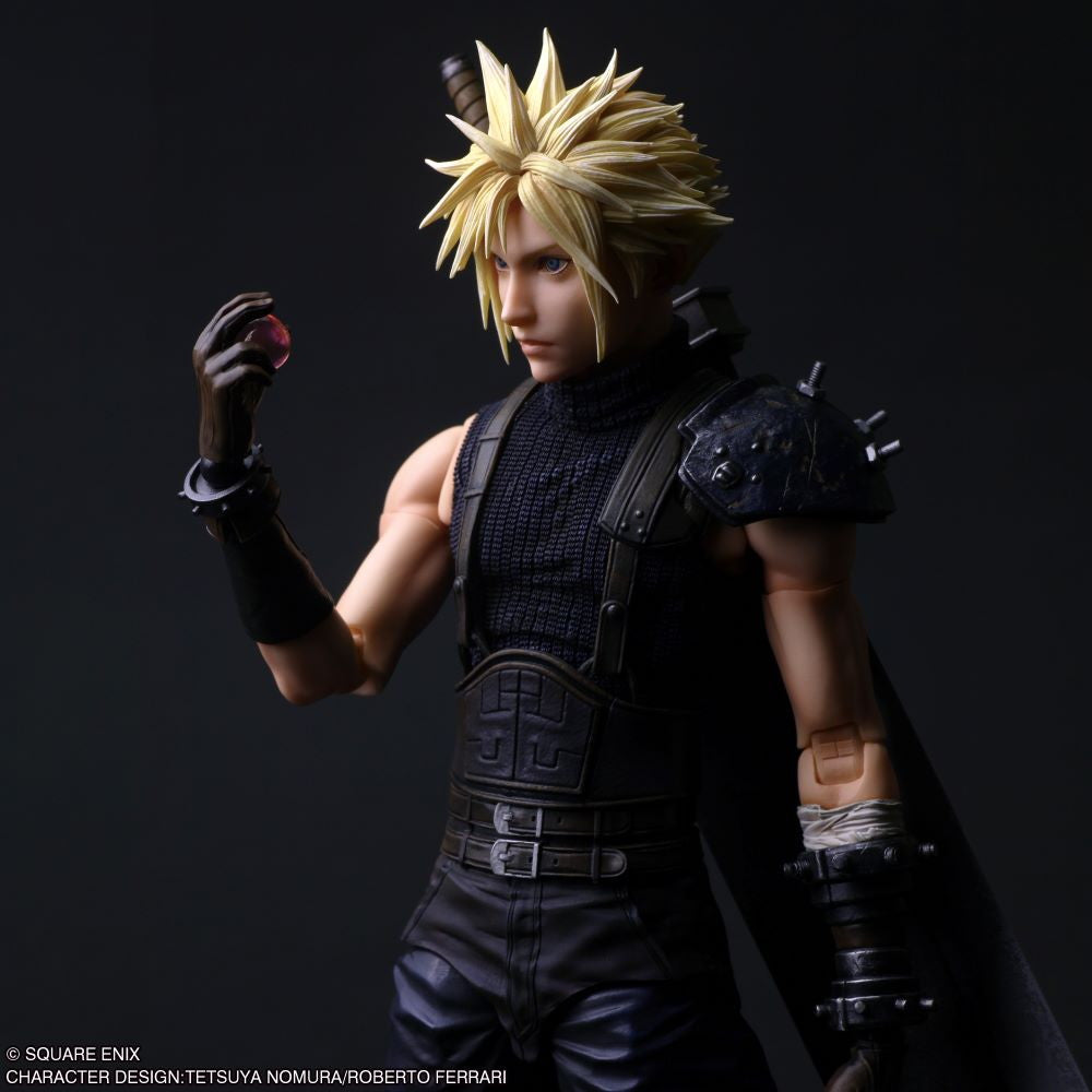 【中古即納】[FIG] PLAY ARTS真(プレイアーツ真) クラウド・ストライフ FINAL FANTASY VII REBIRTH(ファイナルファンタジー7 リバース) 完成品 可動フィギュア スクウェア・エニックス(20260430)