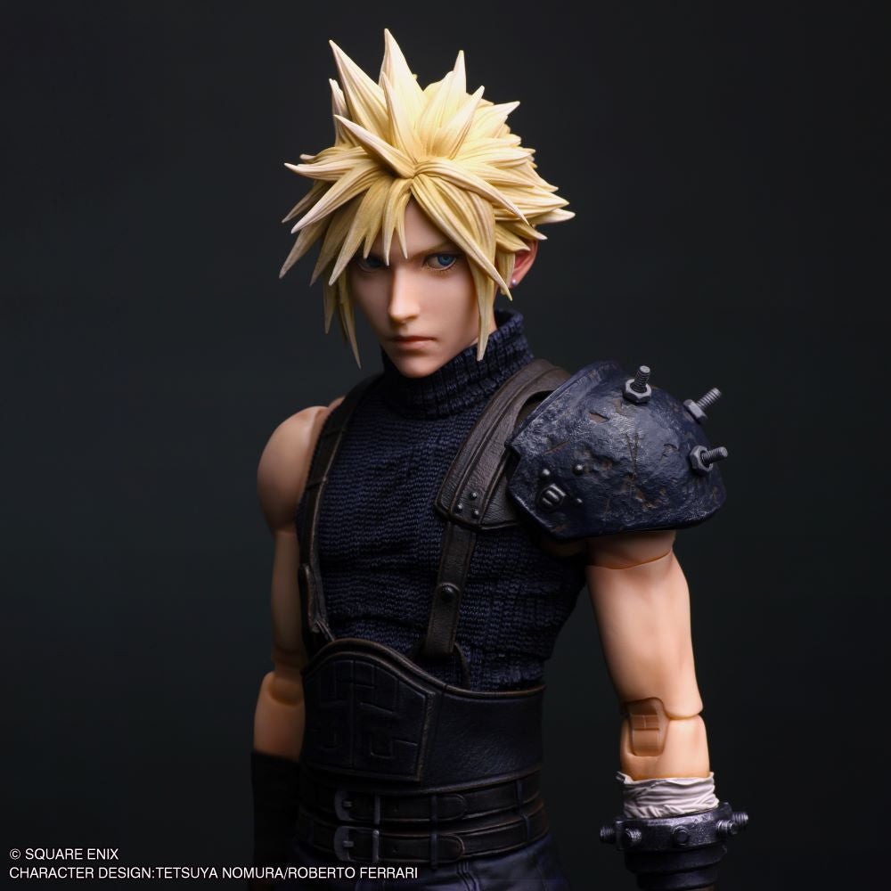 【中古即納】[FIG] PLAY ARTS真(プレイアーツ真) クラウド・ストライフ FINAL FANTASY VII REBIRTH(ファイナルファンタジー7 リバース) 完成品 可動フィギュア スクウェア・エニックス(20260430)