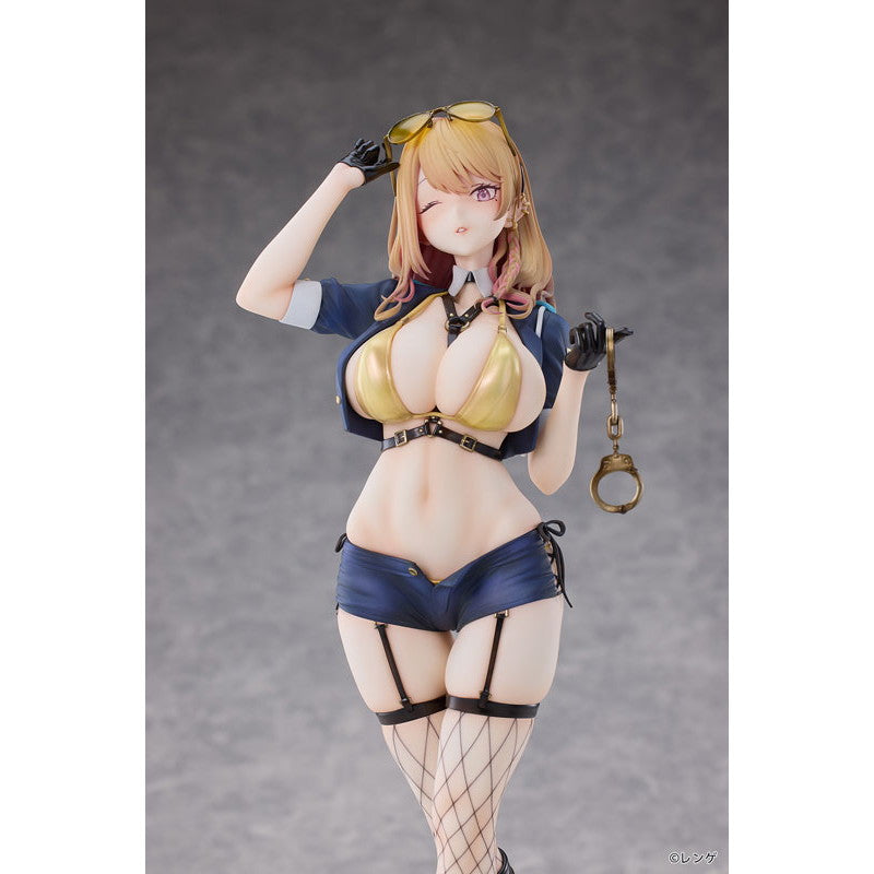 【予約安心出荷】[FIG] 缶バッジ付属 ギャル婦警さん 小鳥遊アリサ(たかなしありさ) Illustrated by レンゲ 1/6 完成品 フィギュア HanaBee(ハナビー)(2026年8月)