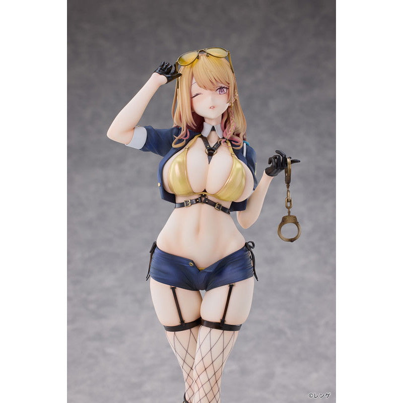 【予約安心出荷】[FIG] 缶バッジ付属 ギャル婦警さん 小鳥遊アリサ(たかなしありさ) Illustrated by レンゲ 1/6 完成品 フィギュア HanaBee(ハナビー)(2026年8月)