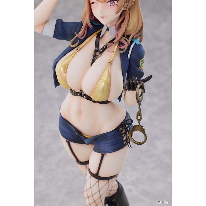 【予約安心出荷】[FIG] 缶バッジ付属 ギャル婦警さん 小鳥遊アリサ(たかなしありさ) Illustrated by レンゲ 1/6 完成品 フィギュア HanaBee(ハナビー)(2026年8月)