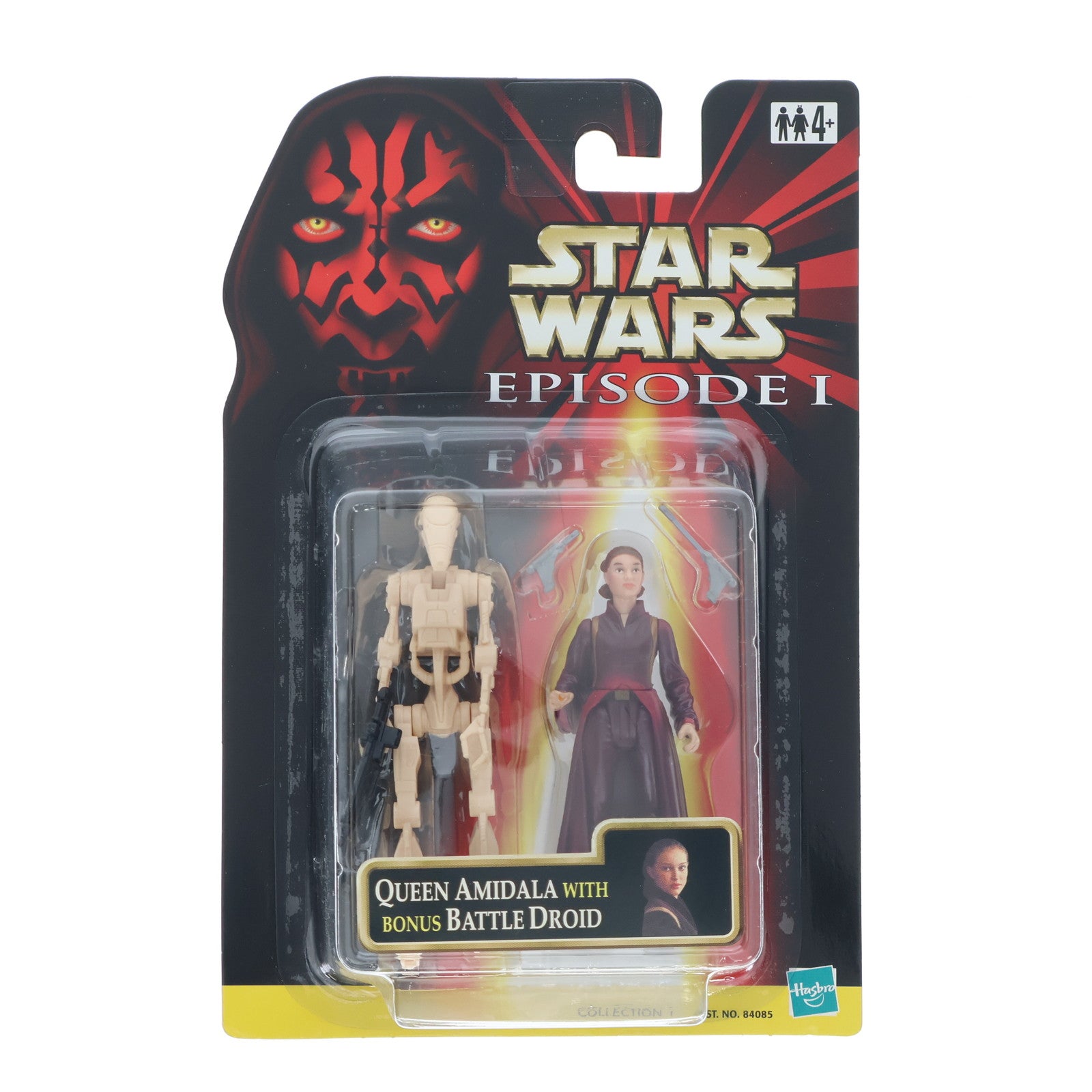 【中古即納】[FIG] スター・ウォーズ エピソード1 コレクション1 Queen Amidala with Bonus Battle Droid(アミダラ女王 with バトル・ドロイド) STAR WARS エピソード1/ファントム・メナス 完成品 可動フィギュア ハズブロ(19991231)