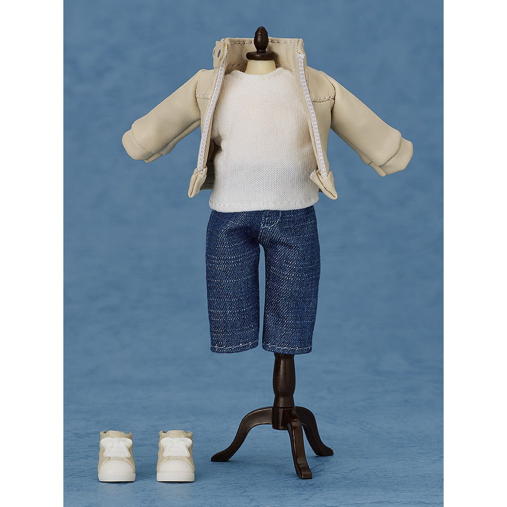 【新品】【お取り寄せ】[FIG] ねんどろいどどーる おようふくセット ライダースジャケット(アイボリー) フィギュア用アクセサリ グッドスマイルカンパニー(20260417)