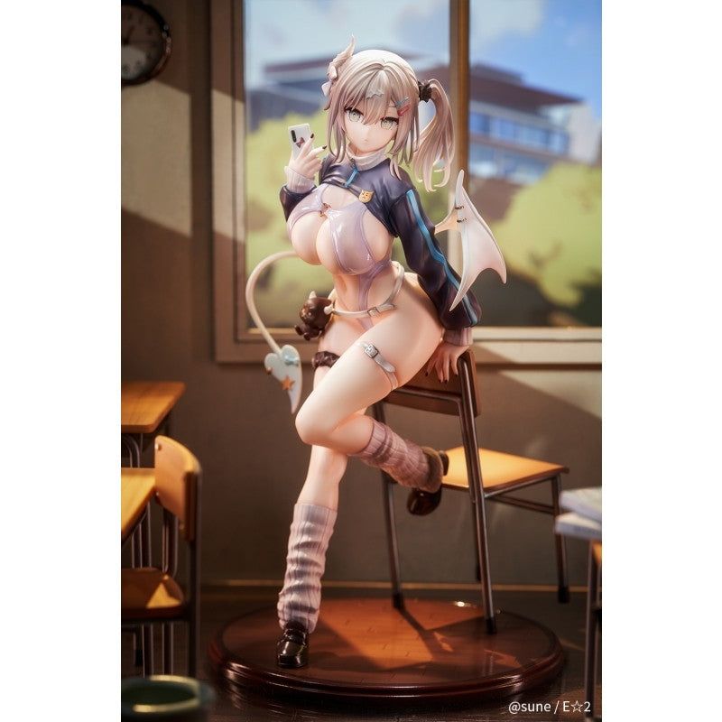 【新品即納】[FIG] クリアしおり&色紙付属 無口系ギャルサキュバス 篠宮ユキ(しのみやゆき) Illustrated by sune original illust(オリジナルイラスト) 1/6 完成品 フィギュア HobbyChaton(20260430)
