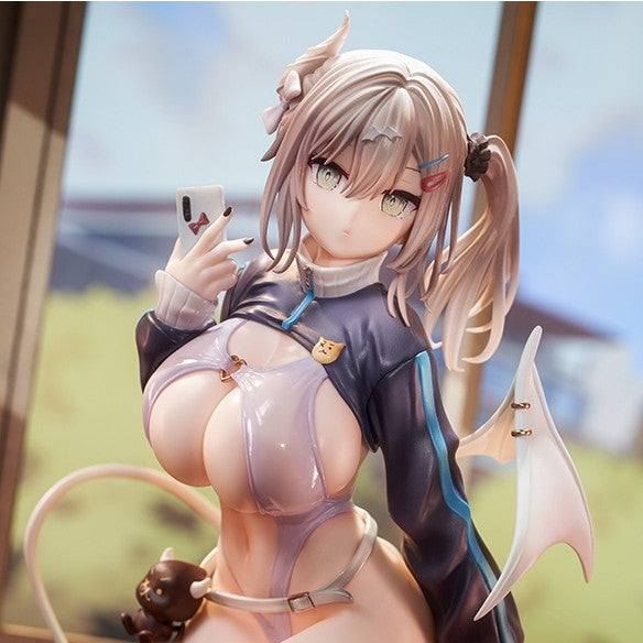 【新品即納】[FIG] クリアしおり&色紙付属 無口系ギャルサキュバス 篠宮ユキ(しのみやゆき) Illustrated by sune original illust(オリジナルイラスト) 1/6 完成品 フィギュア HobbyChaton(20260430)