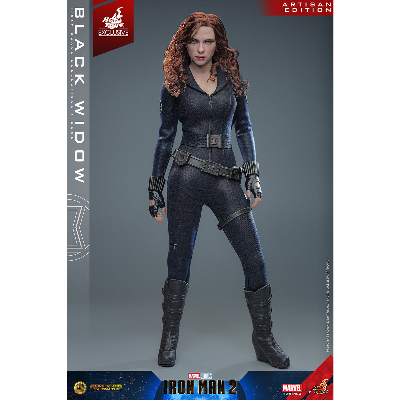 【予約安心出荷】[FIG] ムービー・マスターピース アルチザン ブラック・ウィドウ アイアンマン2 1/6 完成品 可動フィギュア(MM#757AE) ホットトイズ(2025年9月)