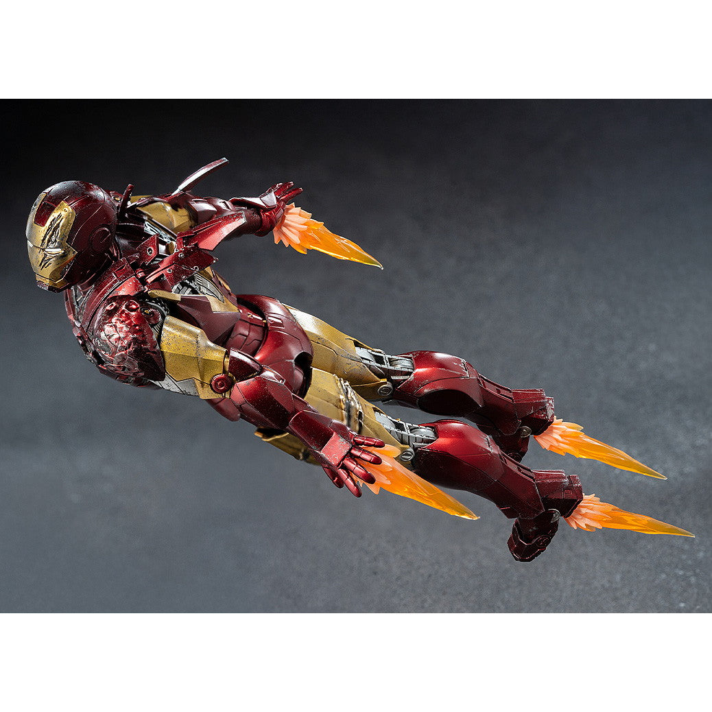 【中古即納】[FIG] DLX Iron Man Mark 6(Battle Damaged)(アイアンマン・マーク6 バトルダメージ) Marvel Studios' The Infinity Saga(マーベル・スタジオの『インフィニティ・サーガ』) 1/12 完成品 可動フィギュア threezero(スリーゼロ)(20260621)