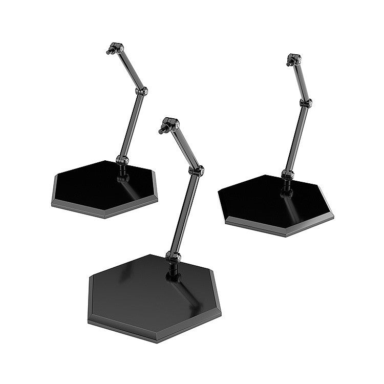【新品即納】[FIG] THE シンプルスタンド×3 BLACK【フィギュア&模型用】HEXタイプ フィギュア用アクセサリ グッドスマイルカンパニー(20260212)