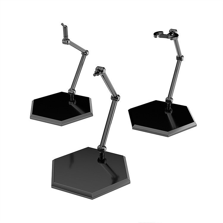 【新品即納】[FIG] THE シンプルスタンド×3 BLACK【フィギュア&模型用】HEXタイプ フィギュア用アクセサリ グッドスマイルカンパニー(20260212)