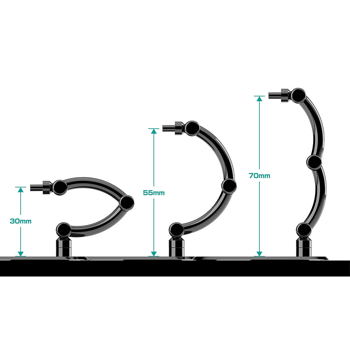 【新品】【お取り寄せ】[FIG] THE シンプルスタンドmini×4 BLACK【小型フィギュア&ディフォルメフィギュア用】 フィギュア用アクセサリ グッドスマイルカンパニー(20260212)