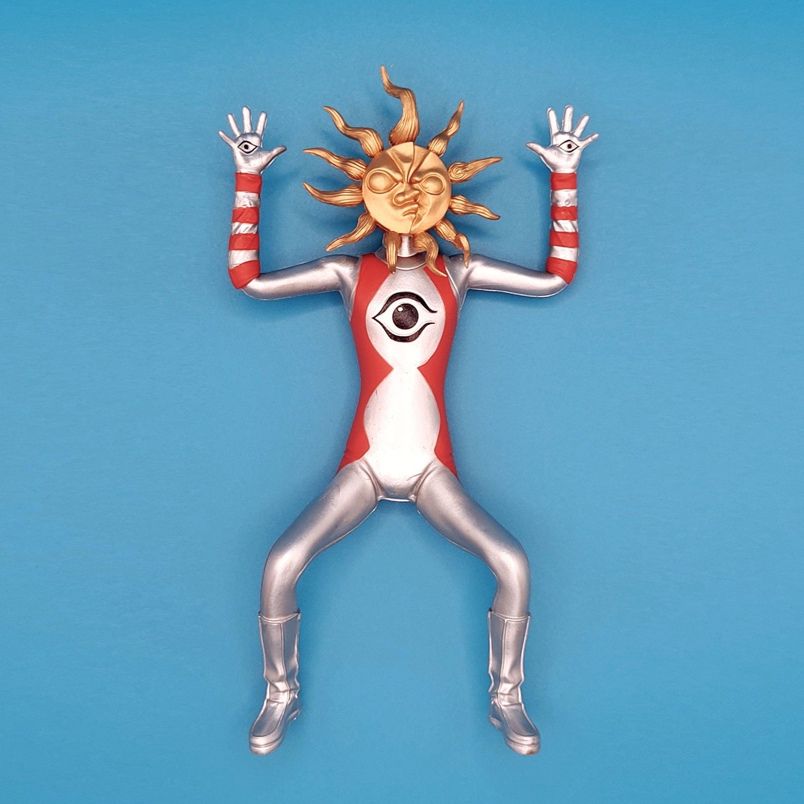 【中古即納】[FIG] (再販) 「タローマン」ベンダブルアクションフィギュア TAROMAN(タローマン) 岡本太郎式特撮活劇 完成品 海洋堂高知/南国堂(2026年3月)