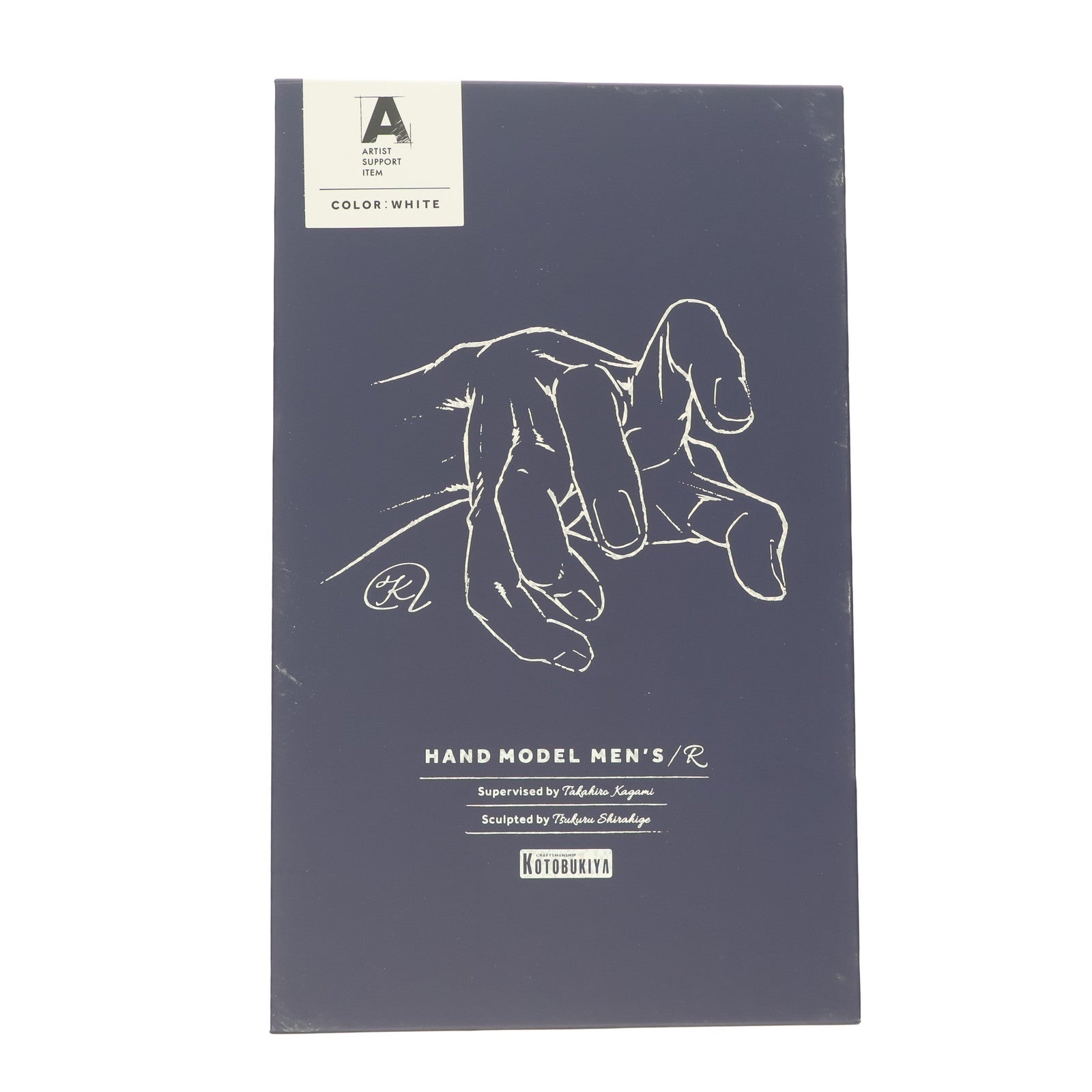 【中古即納】[FIG] ARTIST SUPPORT ITEM ハンドモデルMEN'S/R -WHITE- 1/1 完成品 可動フィギュア(AT024) コトブキヤ(20250630)