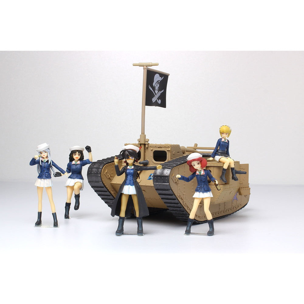 【予約安心出荷】[FIG] (再販) デフォルメMk.IV戦車 塗装済み完成品 + 1/35 サメさんチームフィギュアキット付き ガールズ&パンツァー 最終章 完成品 フィギュア(GPSP-9) プラッツ(2025年9月)