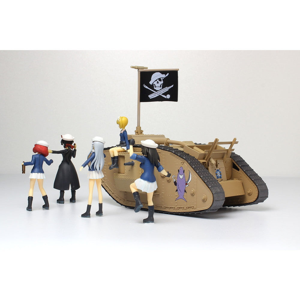 【予約安心出荷】[FIG] (再販) デフォルメMk.IV戦車 塗装済み完成品 + 1/35 サメさんチームフィギュアキット付き ガールズ&パンツァー 最終章 完成品 フィギュア(GPSP-9) プラッツ(2025年9月)