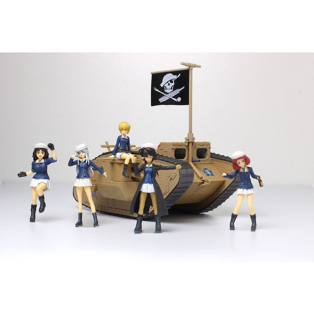 【予約安心出荷】[FIG] (再販) デフォルメMk.IV戦車 塗装済み完成品 + 1/35 サメさんチームフィギュアキット付き ガールズ&パンツァー 最終章 完成品 フィギュア(GPSP-9) プラッツ(2025年9月)