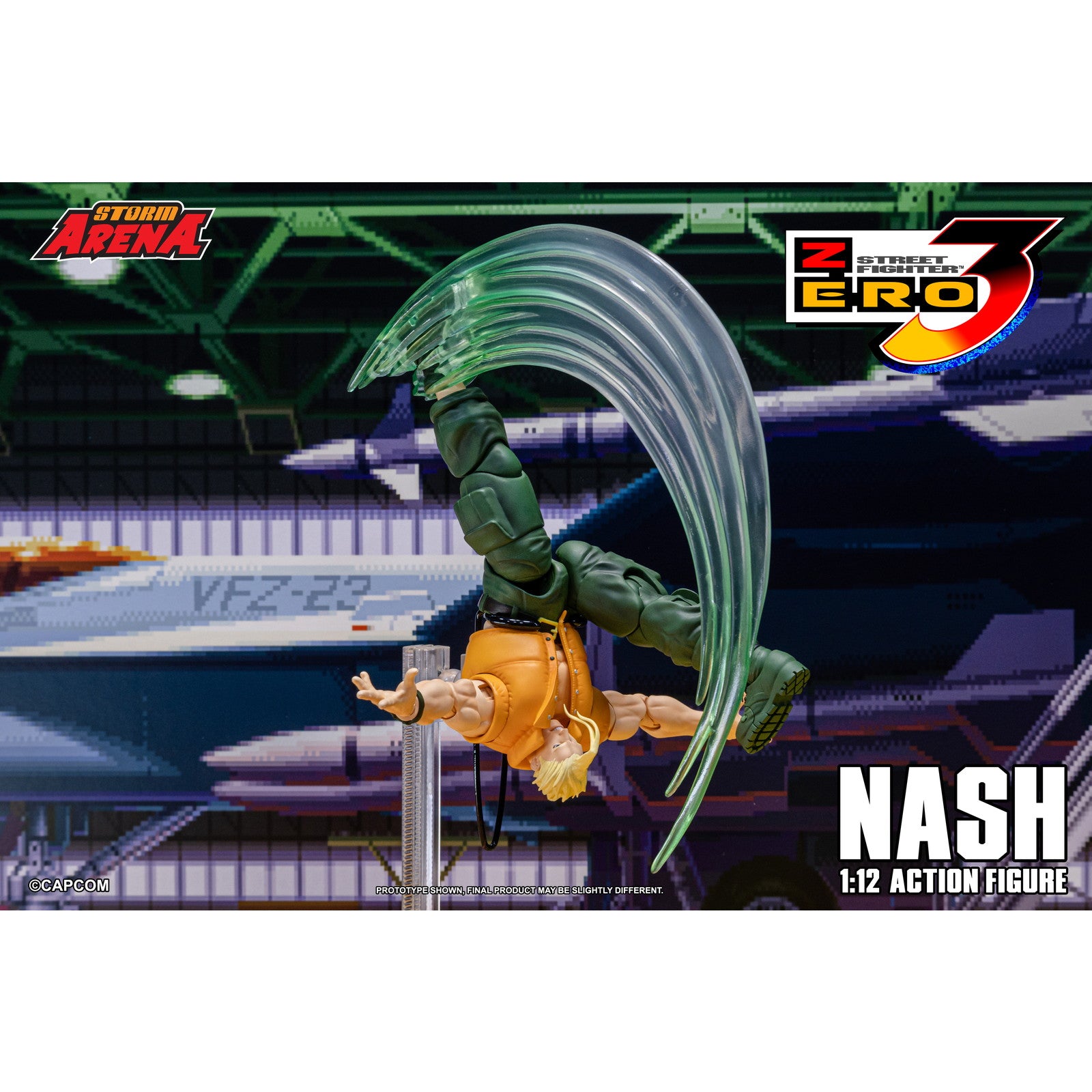 【予約安心出荷】[FIG] Storm Arena(ストームアリーナ) ナッシュ ストリートファイターZERO3 1/12 完成品 可動フィギュア(SFSA05) ストームコレクティブルズ(2026年3月)