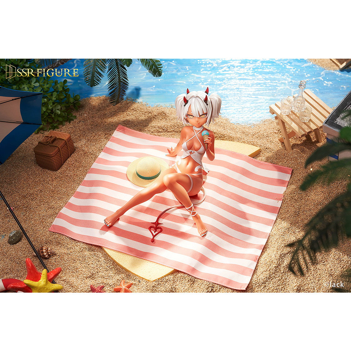 【予約安心出荷】[FIG] ポストカード付属 SSR FIGURE カフェインちゃん 夏Ver. 1/7 完成品 フィギュア SSR FIGURE(2026年7月)