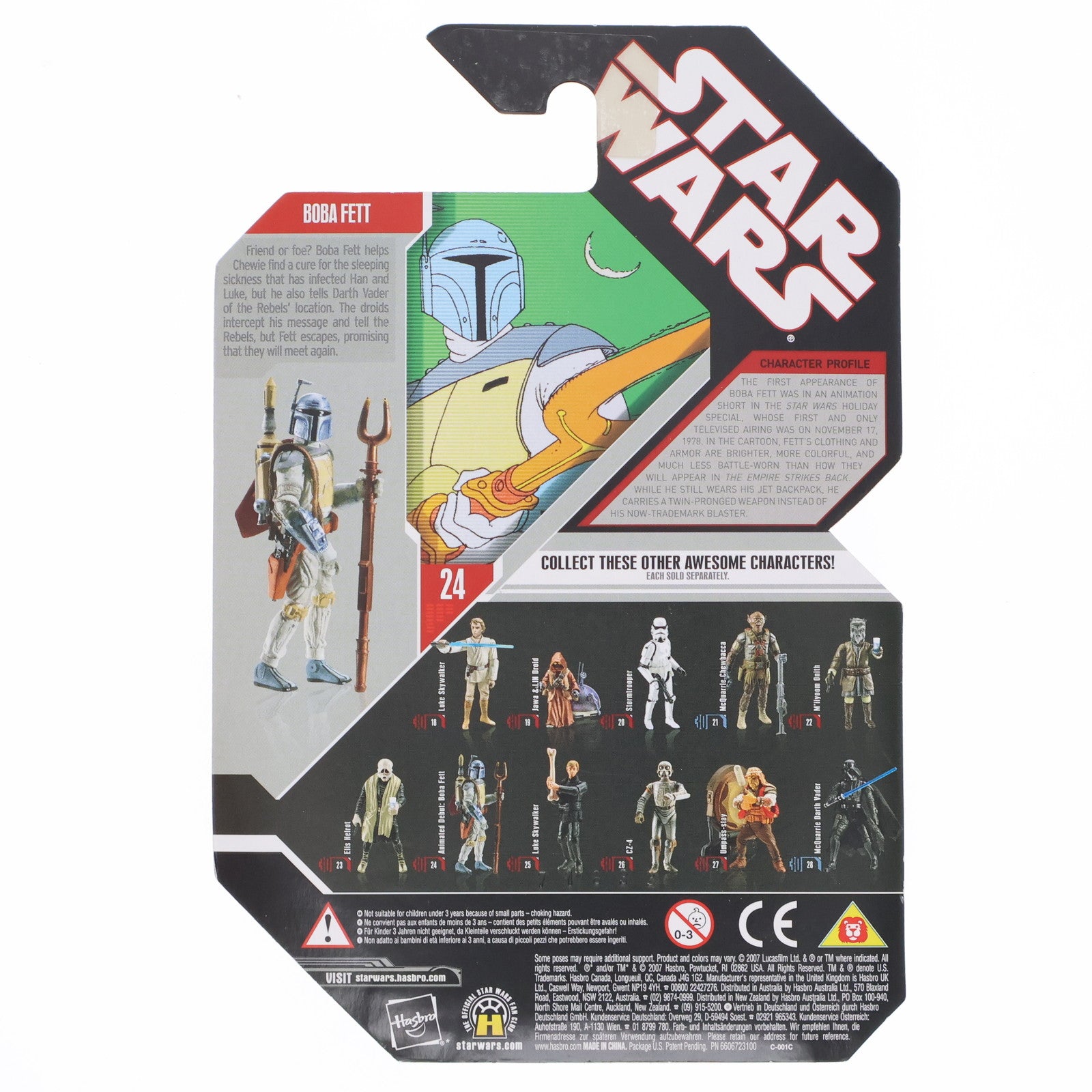 【中古即納】[FIG] STAR WARS 30th Anniversary No.24 ULTIMATE GALACTIC HUNT(アルティメット・ギャラクティック・ハント) 2007 ANIMATED DEBUT:BOB FETT(ボバ・フェット) STAR WARS(スター・ウォーズ) 完成品 可動フィギュア ハズブロ(20070101)