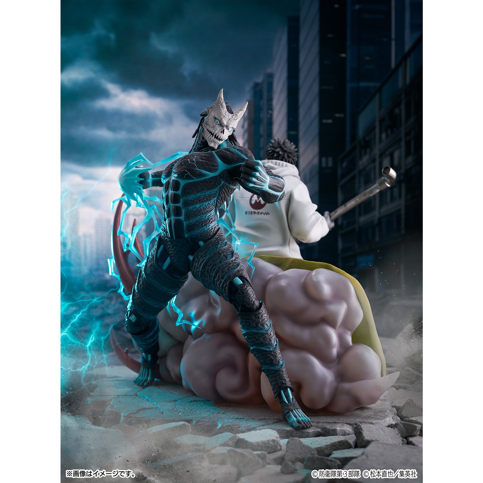 【予約安心出荷】[FIG] 怪獣8号&日比野カフカ(ひびのかふか) 1/7 完成品 フィギュア CyberZ(2027年1月)