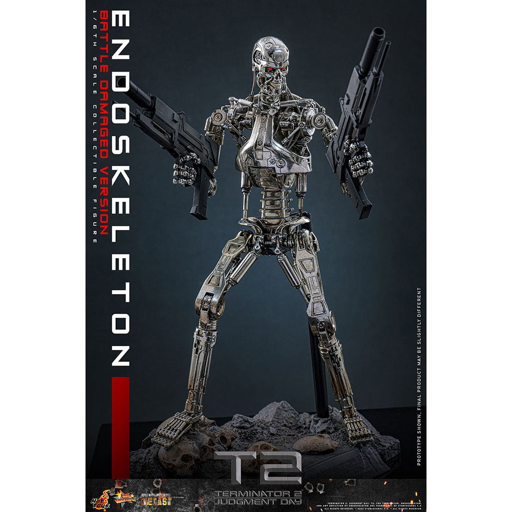【予約安心出荷】[FIG] ムービー・マスターピース DIECAST エンドスケルトン(バトルダメージ) ターミネーター2 1/6 完成品 可動フィギュア(MM#840D77) ホットトイズ(2026年11月)
