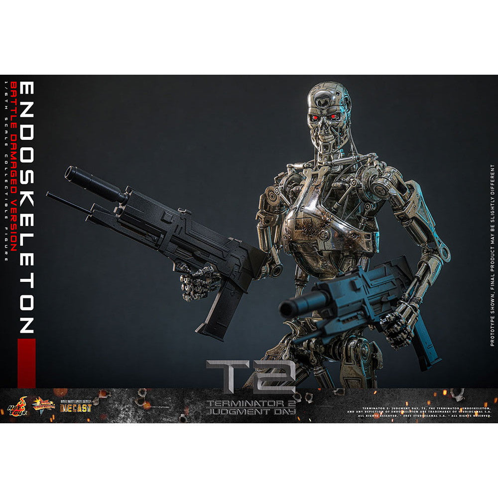 【予約安心出荷】[FIG] ムービー・マスターピース DIECAST エンドスケルトン(バトルダメージ) ターミネーター2 1/6 完成品 可動フィギュア(MM#840D77) ホットトイズ(2026年11月)