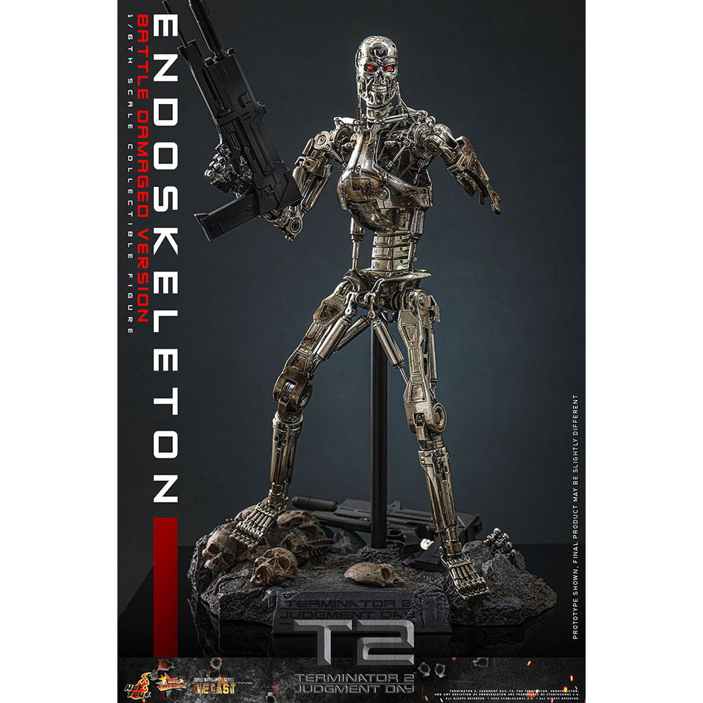【予約安心出荷】[FIG] ムービー・マスターピース DIECAST エンドスケルトン(バトルダメージ) ターミネーター2 1/6 完成品 可動フィギュア(MM#840D77) ホットトイズ(2026年11月)